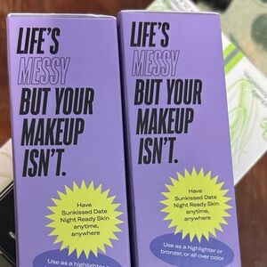 2 new Youth Foria Bronzy Sunkissed Radiant Glow Highlighter liquid enhancer